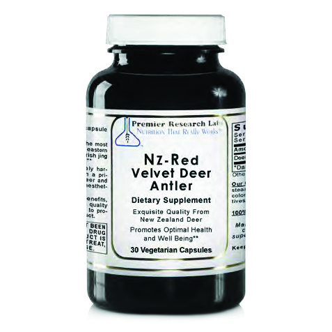 Deer Antler, Red Velvet, NZ 30vcap Premier Research Labs